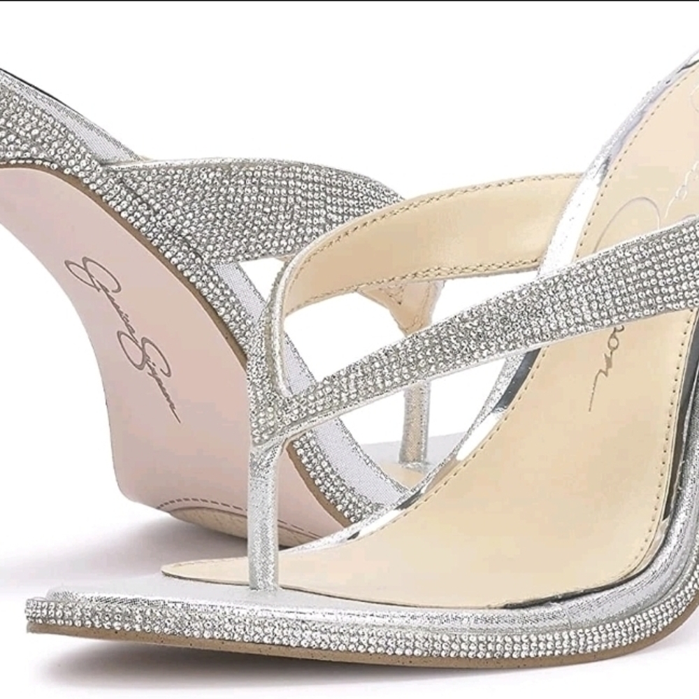 Elegant Silver Women's Heels